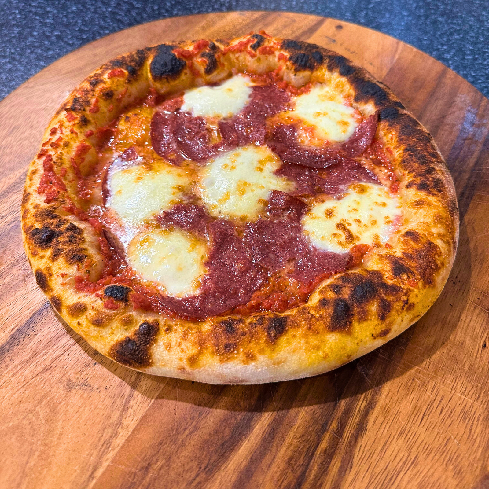 Hot Sopressa & Honey Pizza